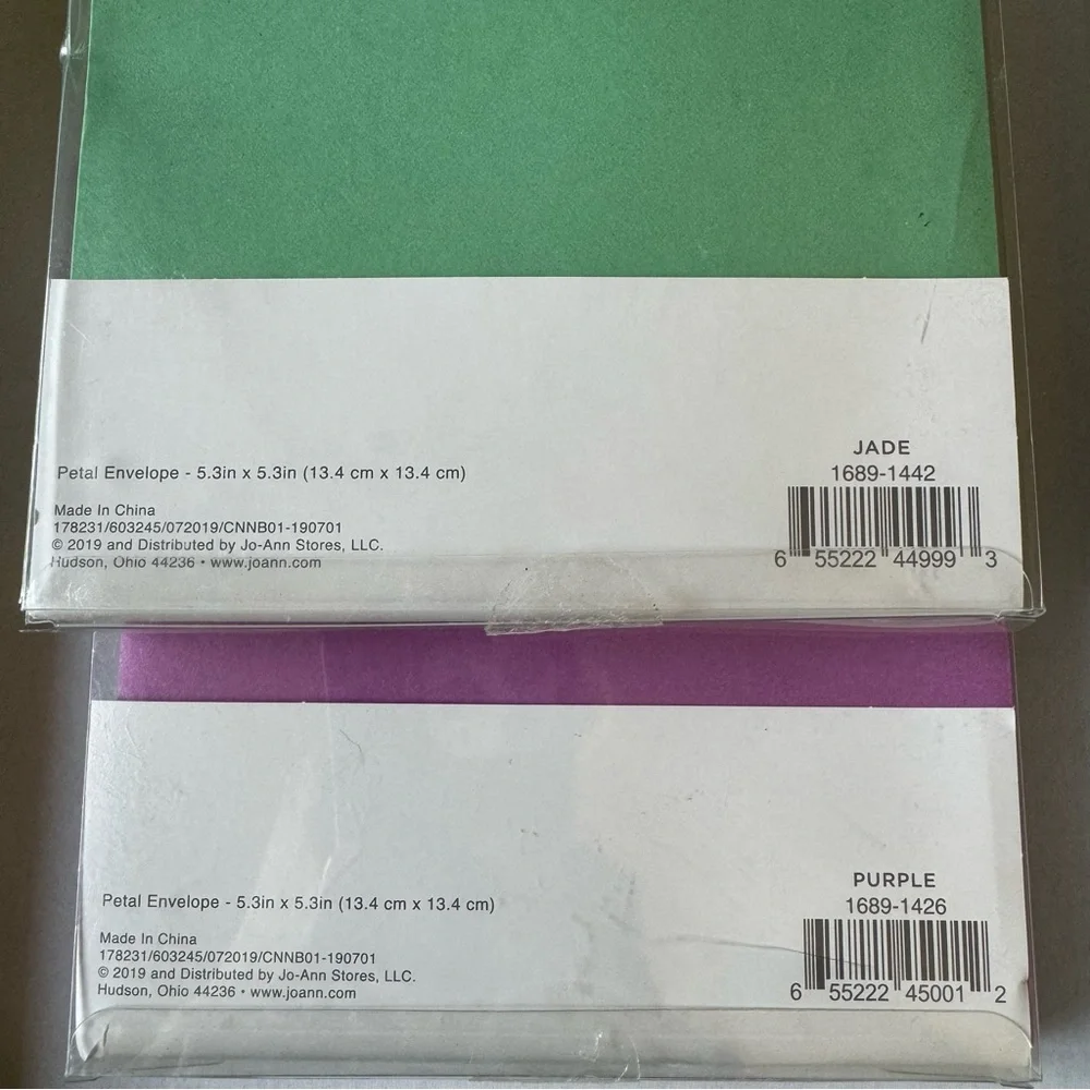Assortment Packages Of Park Lane Card & Envelope Canvas Laser Cut Petal Lot